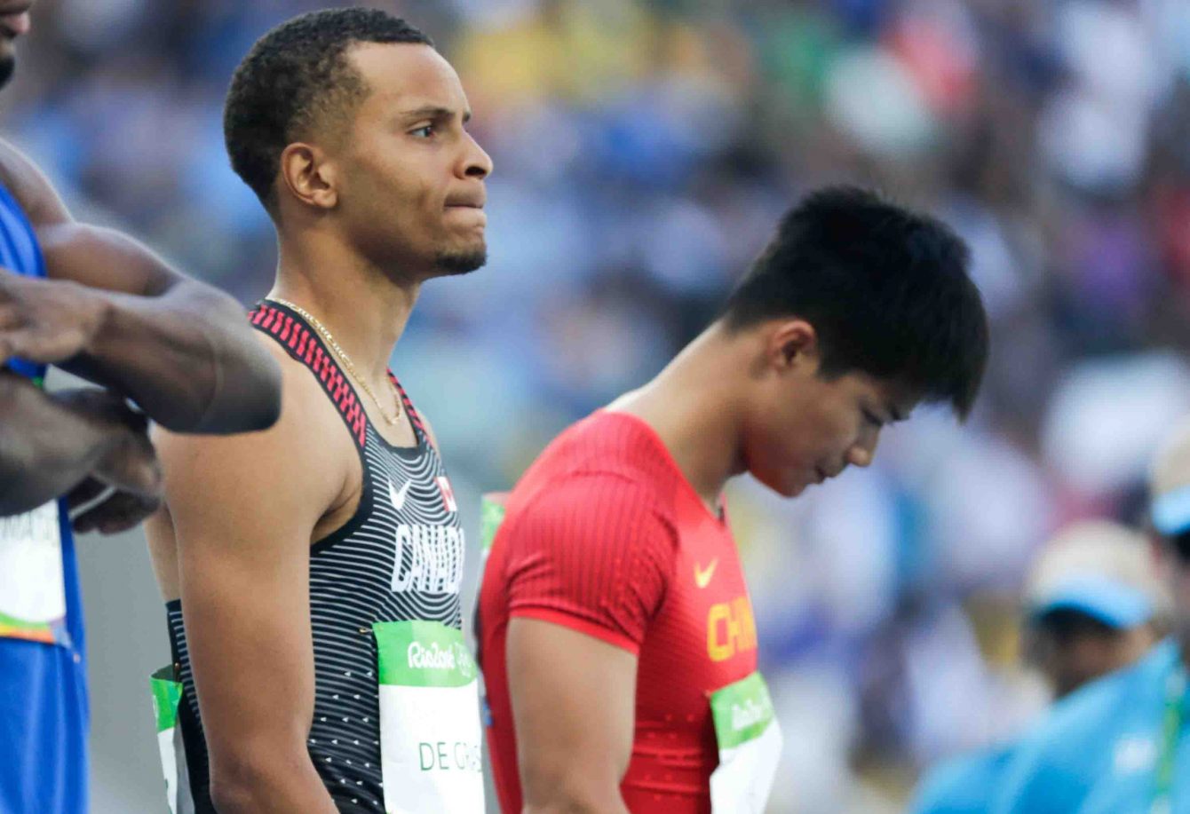 Andre De Grasse, Rio 2016. August 13, 2016. COC Photo/Jason Ransom.