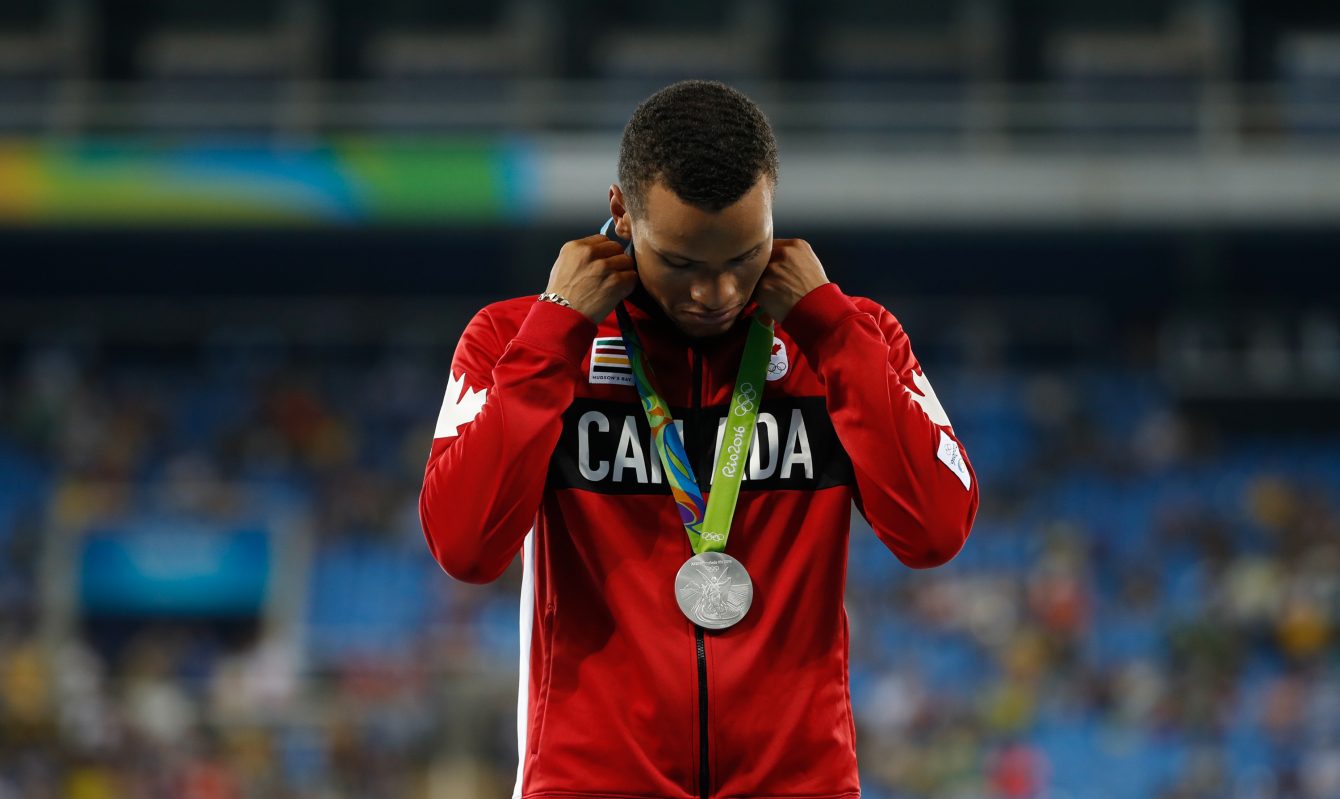 Andre De Grasse, Rio 2016. August 19, 2016. COC Photo/Mark Blinch