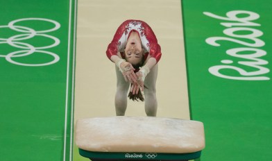 Rio 2016: Isabela Onyshko Canada's Isabela Onyshko performs at the artistic gymnastics women's qualification at the 2016 Summer Olympics in Rio de Janeiro, Brazil, Sunday, Aug. 7, 2016.