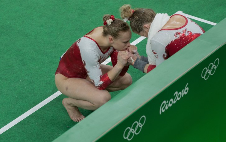 Artistic_w_JasonRansomPhoto-21 Canada's artistic gymnastics women's qualification at the 2016 Summer Olympics in Rio de Janeiro, Brazil, Sunday, Aug. 7, 2016.