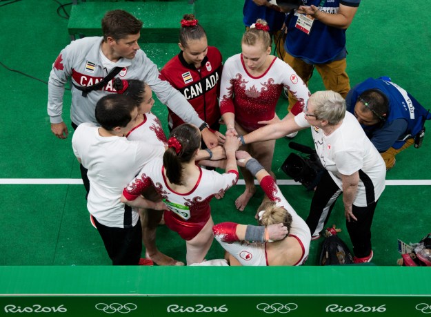 Artistic_w_JasonRansomPhoto-22 Canada's artistic gymnastics women's qualification at the 2016 Summer Olympics in Rio de Janeiro, Brazil, Sunday, Aug. 7, 2016.