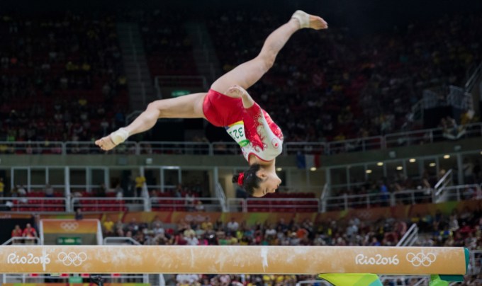 Rio 2016: Rose Woo Rose Woo during the artistic gymnastics women's qualification at the 2016 Summer Olympics in Rio de Janeiro, Brazil, Sunday, Aug. 7, 2016.