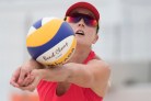 Sarah Pavan practices against a Brazilian team at the Olympic games in Rio de Janeiro, Brazil, Friday, July 29, 2016. COC Photo by Jason Ransom