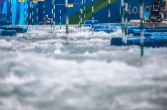 Team Canada's Cameron Smedley looks down the course