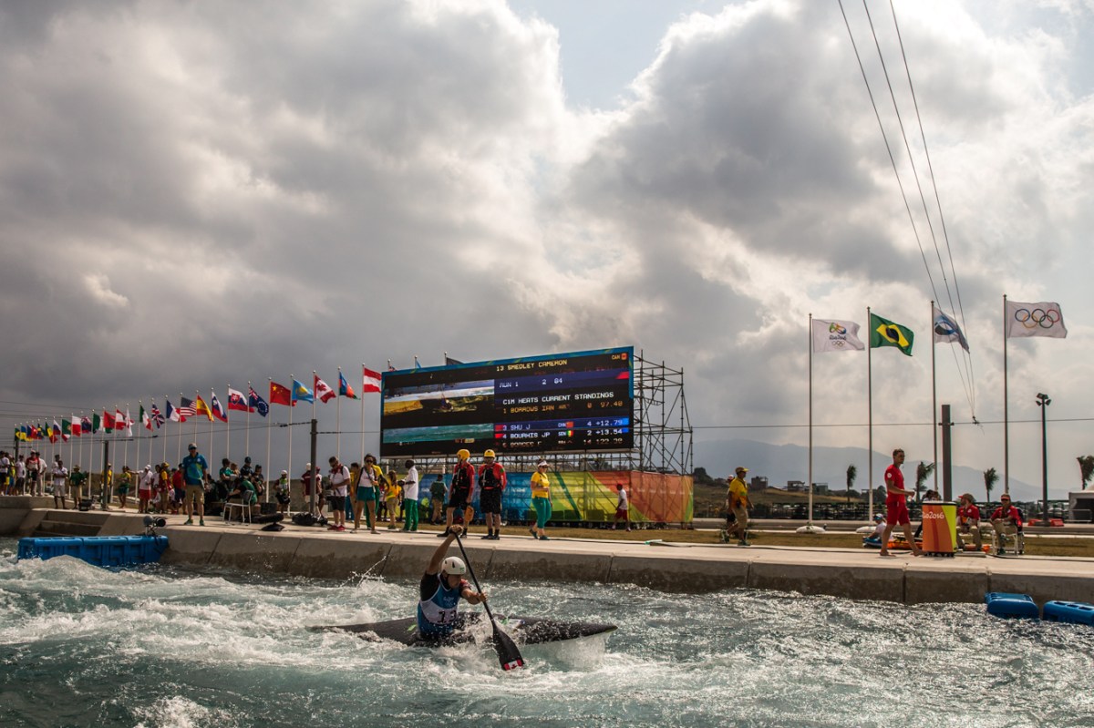 Team Canada's Cameron Smedley races down the course