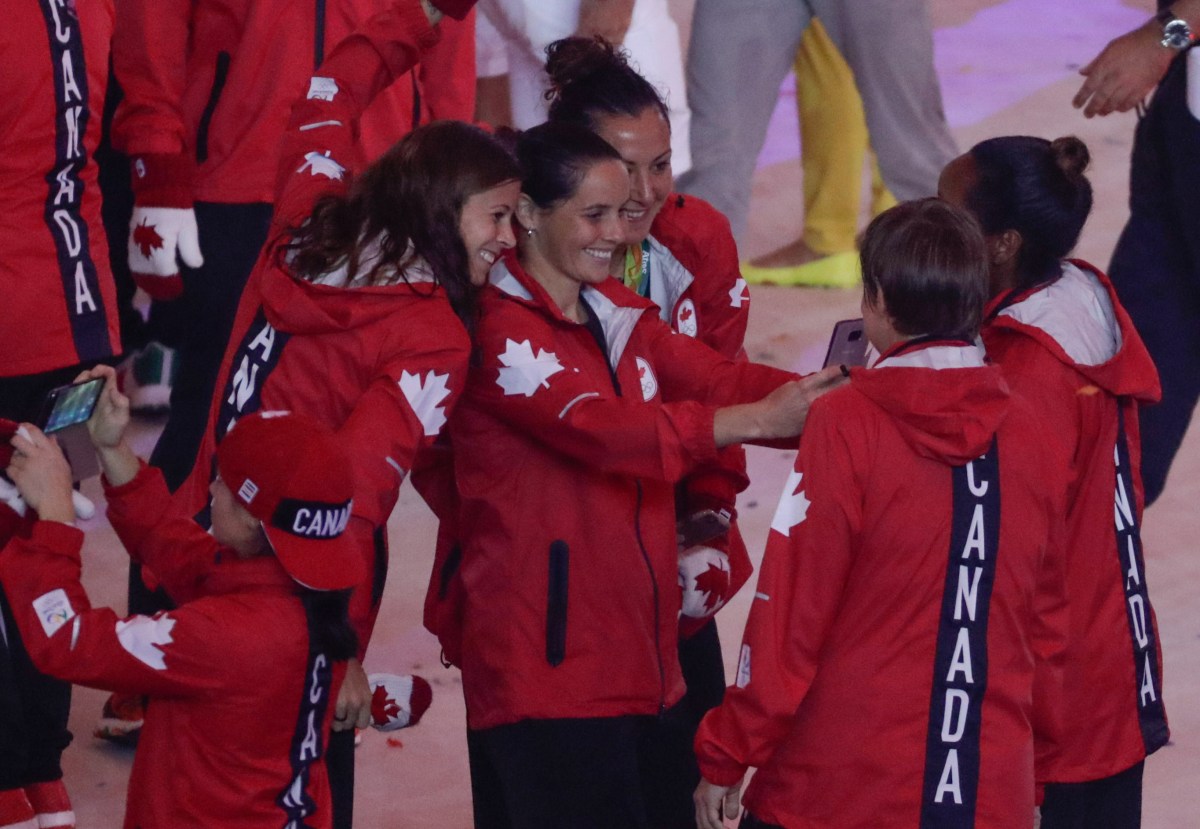 Team Canada at the Rio 2016 closing ceremony (COC/Jason Ransom)