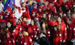 Team Canada marches in to the closing ceremonies at Rio 2016. (COC/Jason Ransom)