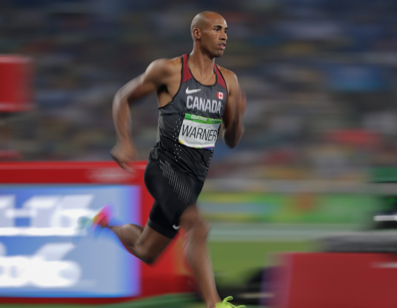 Damian Warner competes in the decathlon at Rio 2016. August 17, 2016. (COC Photo/Jason Ransom)