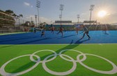 Team Canada in a friendly match against New Zealand at the Olympic games in Rio de Janeiro, Brazil, Monday, August 1, 2016. COC Photo by Jason Ransom