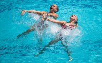 Rio 2016: Synchronized Swimming Rio 2016: Jacqueline Simoneau and Karine Thomas. COC Photo/Mark Blinch
