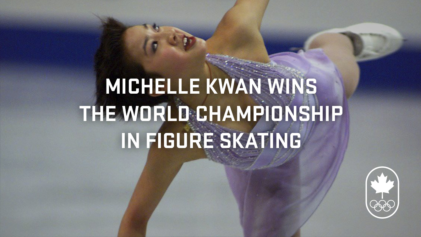 Michelle Kwan wins her first world championship.