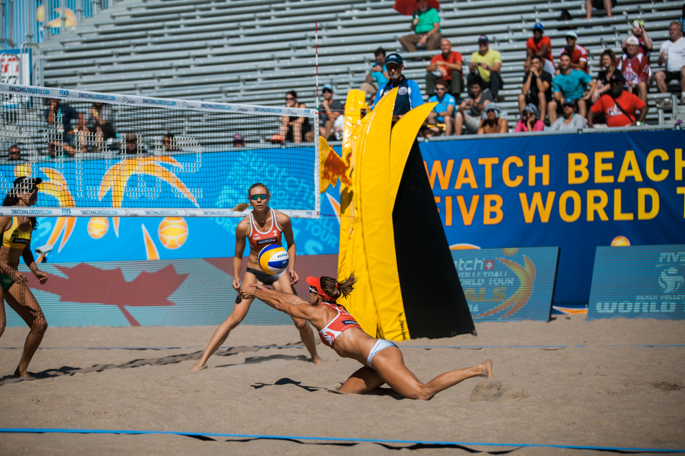 Jamie Broder and Kristina Valjas at the FIVB World Tour Finals