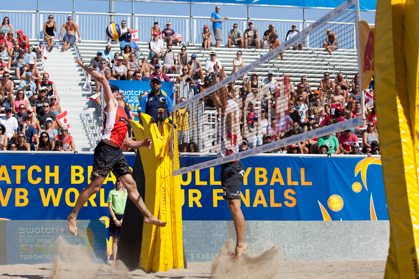Schachter and Binstock at the FIVB World Tour Finals