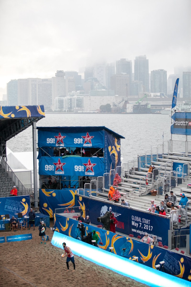 Saxton during the FIVB World Tour Finals