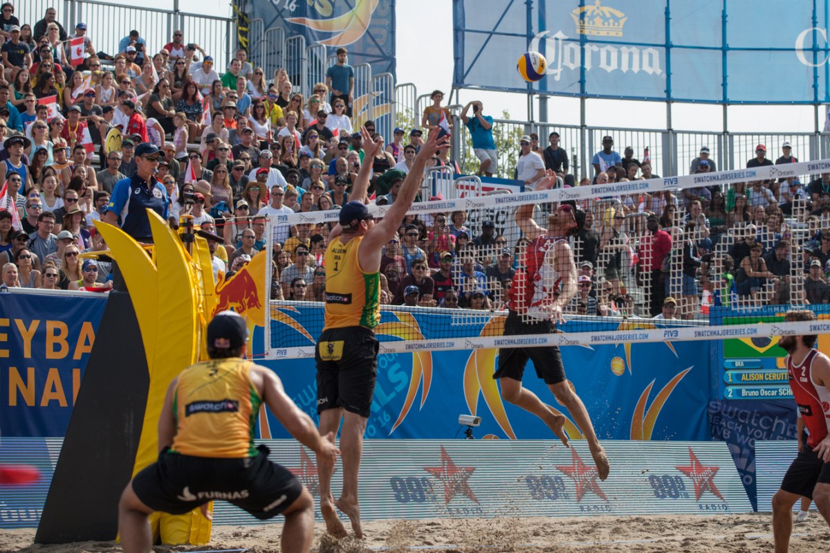 Schalk during the FIVB World Tour Finals