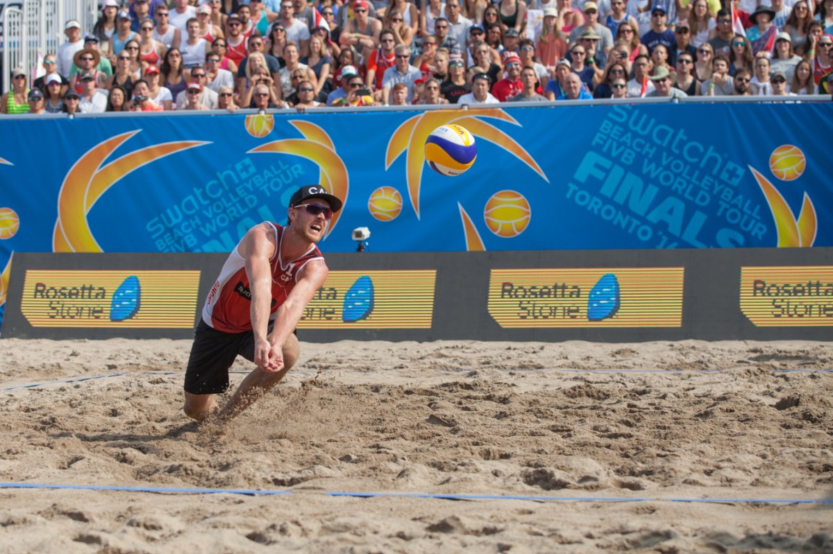 Schalks during the FIVB World Tour Finals