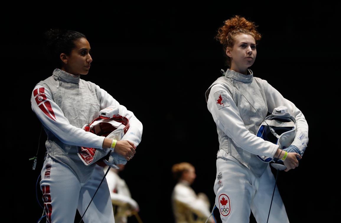 Eleanor Harvey competes at Rio 2016. Photo: Mark Blinch