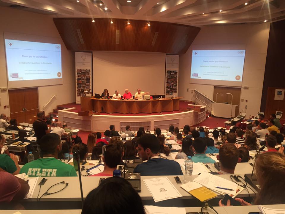 Participates attend sessions presented by the International Olympic Academy