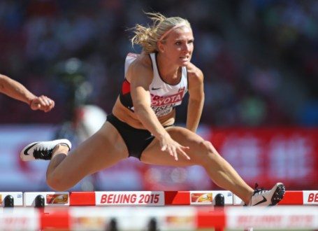 Day One - AM Brianne Theisen-Eaton competes in the heptathlon at the 2015 IAAF World Championships in Beijing Photo: Claus Andersen