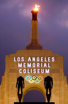 In this Feb. 13, 2008, file photo is the facade of Los Angeles Memorial Coliseum in Los Angeles. (AP Photo/Damian Dovarganes)