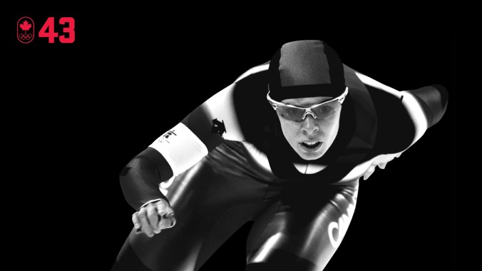 100 COUNTDOWN 43 HOR After winning two medals at Turin 2006, Kristina Groves won an unprecedented five medals at the 2008 World Single Distances Championship, en route to becoming Canada’s most decorated speed skater all-time at the worlds. She capped off her Olympic career with 1500m silver and 3000m bronze at Vancouver 2010. BE EXCELLENT