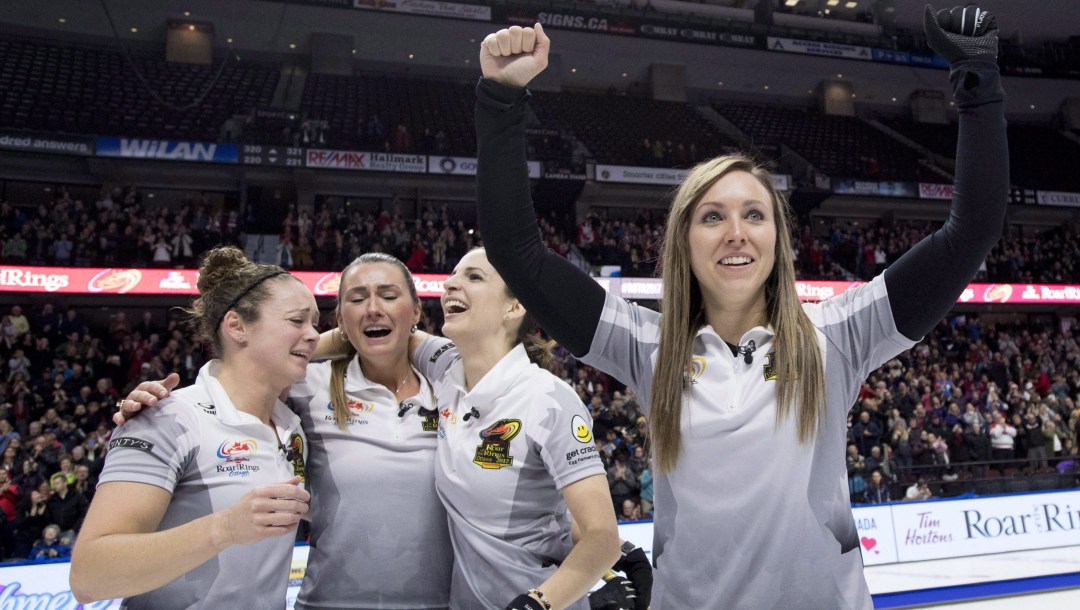 Team Canada Rachel Homan Lisa Weagle Joanne Courtney Emma Miskew