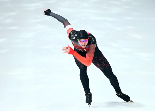 Alex BOISVERT-LACROIX of Canada competes in the Men's 500m Final at the Gangneung Oval during the PyeongChang 2018 Olympic Winter Games in PyeongChang, South Korea on February 19, 2018. Photo by THE CANADIAN PRESS/HO-COC/Vaughn Ridley