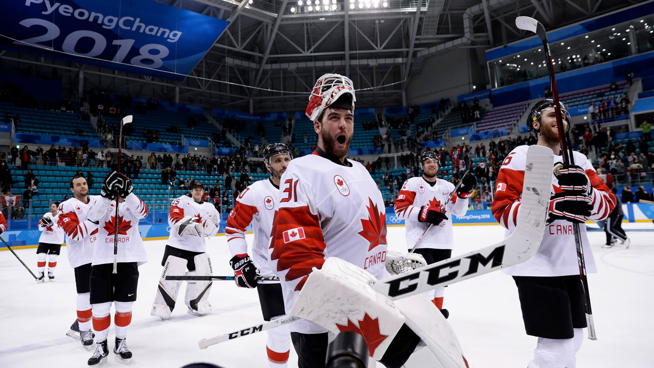 Team Canada Kevin Poulin PyeongChang 2018