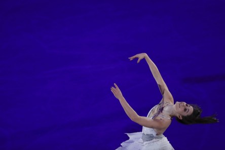 Kaetlyn Osmond of Canada performs during the figure skating exhibition gala in the Gangneung Ice Arena at the 2018 Winter Olympics in Gangneung, South Korea, Sunday, Feb. 25, 2018. (AP Photo/Felipe Dana)