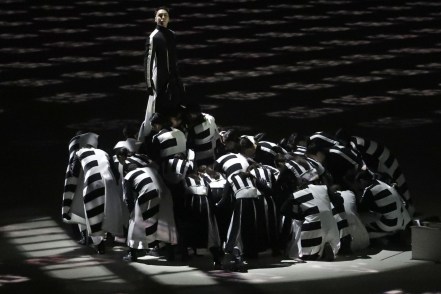 Dancers perform during the closing ceremony of the 2018 Winter Olympics in Pyeongchang, South Korea, Sunday, Feb. 25, 2018. (AP Photo/Chris Carlson)