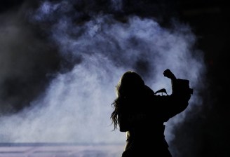 Singer CL performs during the closing ceremony of the 2018 Winter Olympics in Pyeongchang, South Korea, Sunday, Feb. 25, 2018. (AP Photo/Kirsty Wigglesworth)