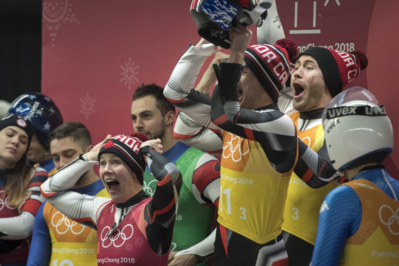 Team Canada luge PyeongChang 2018
