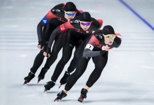 Team Canada Ivanie Blondin Keri Morrison Isabelle Weidemann PyeongChang 2018