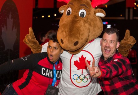 Opening ceremony at Canada Olympic House in Gangneung, South Korea Feb 9, 2018. Photo by Deb Ransom