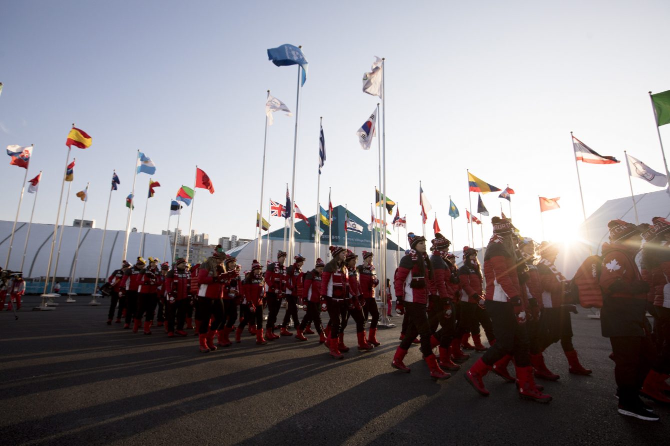 Flag raising ceremony