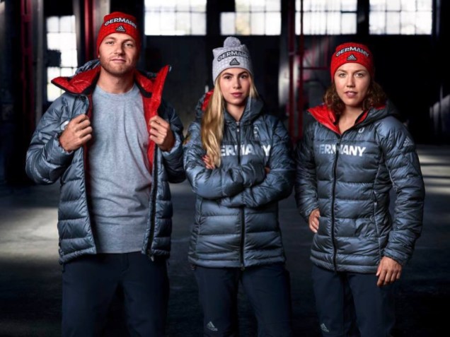 Germany PyeongChang 2018 Sightings of German athletes in these grey jackets have already popped up around the Olympic village at PyeongChang 2018 (Photo: Team Deutschland).