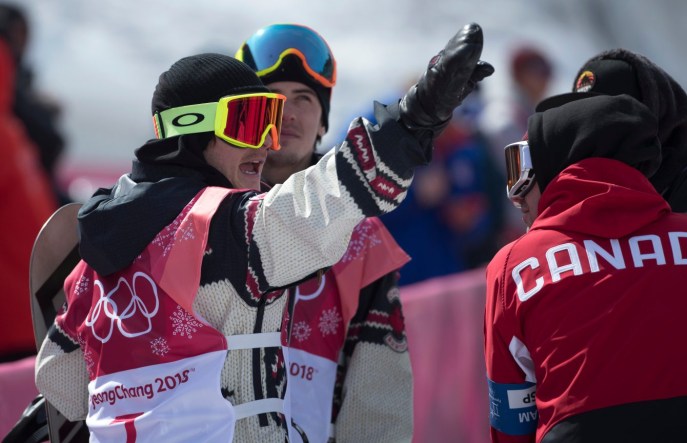 Team Canada Sebastien Toutant Mark McMorris PyeongChang 2018