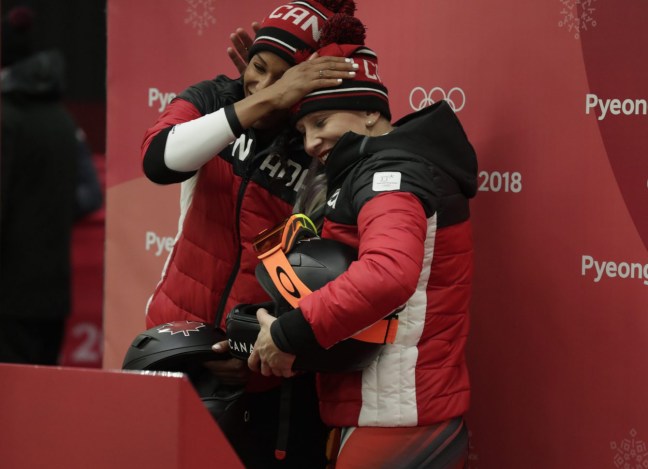 Team Canada Phylicia George Kaillie Humphries PyeongChang 2018