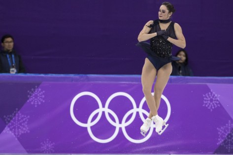 Kaetlyn Osmond competes in the Womens Short Program Figure Skating event at the Gangneung Ice Arena during the PyeongChang 2018 Olympic Winter Games in Gangneung, South Korea, Wednesday, February 21, 2018. COC / David Jackson