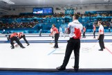 Canada vs Denmark - Curling Men's Round Robin at the PyeongChang 2018 Winter Olympic Games at Gangneung Curling Centre on February 21, 2018 in Gangneung, South Korea.(Photo by Vincent Ethier/COC)