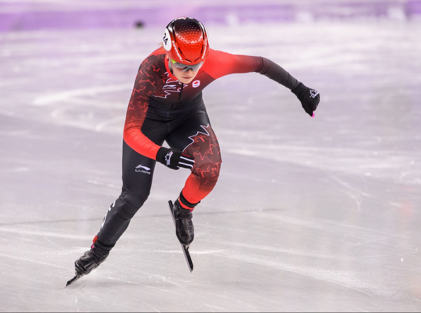 Team Canada Kim Boutin skating at PyeongChang 2018
