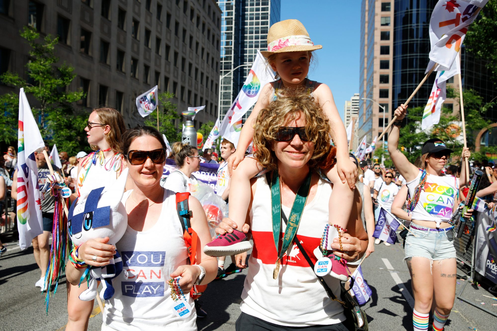 Marnie McBean at Toronto Pride 2019 