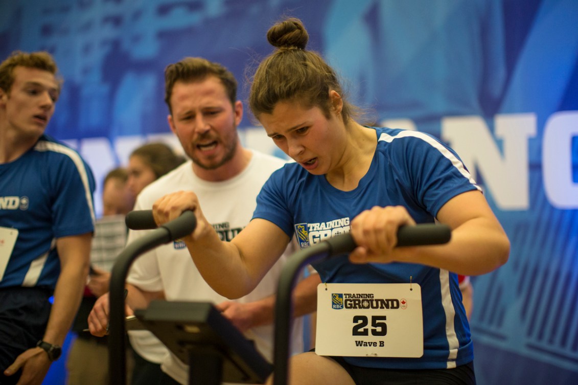 Anna Negulic during testing at the RBC Training Ground final in Halifax.