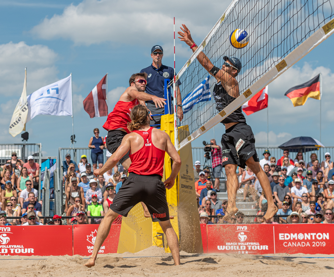 Canada’s Grant O'Gorman and Ben Saxton took silver after falling 2-1 (15-21, 25-23, 8-15) to Nico Beeler and Marco Krattiger of Switzerland in the men's final. 