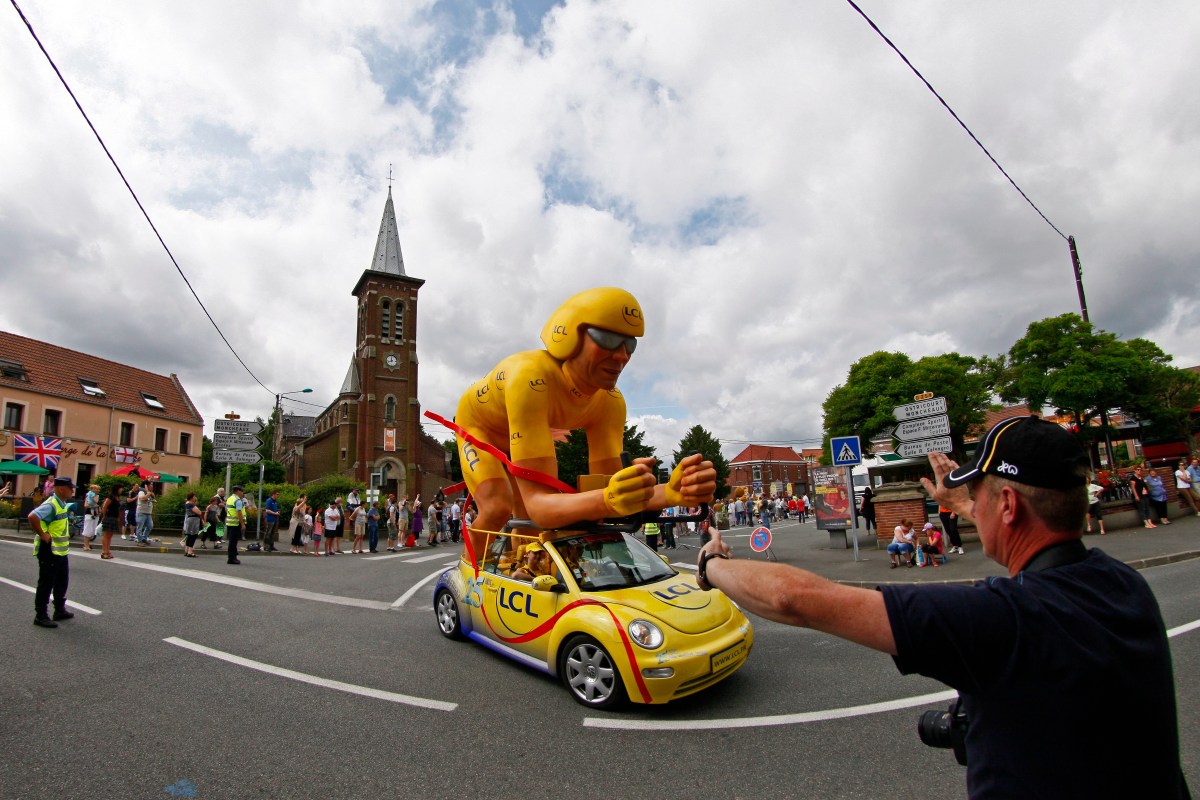 Advertising caravan at Tour de France