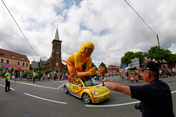 Cycling Tour De France Advertising caravan at Tour de France