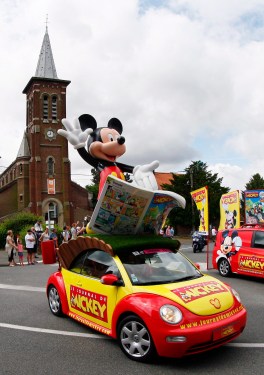 Advertising caravan at Tour de France