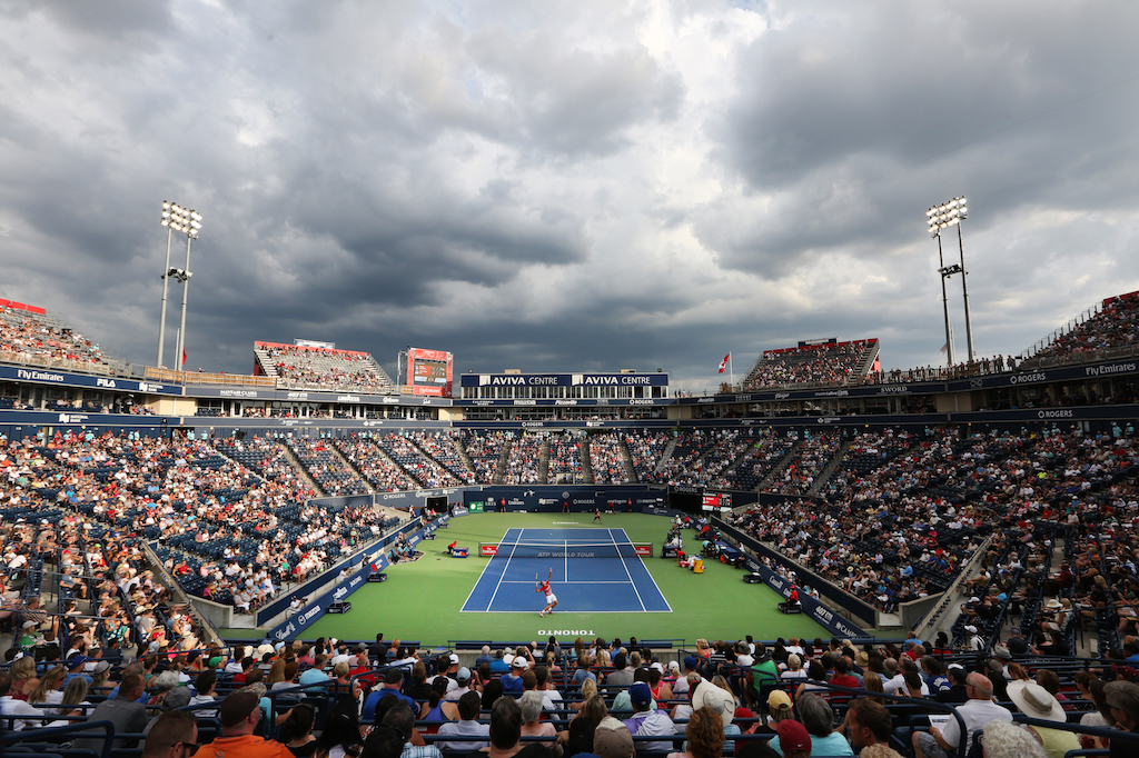 View of Aviva Centre court from inside the stadium