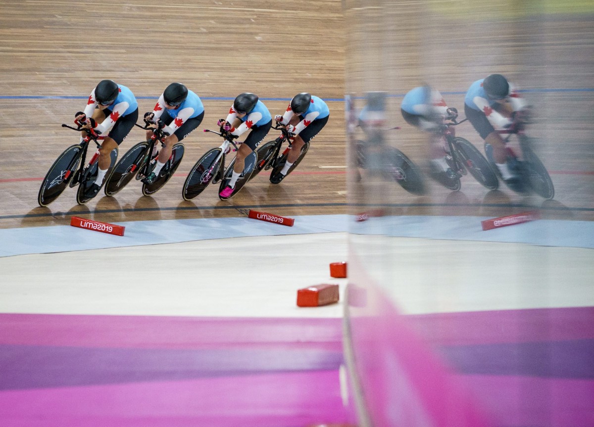 four cyclists