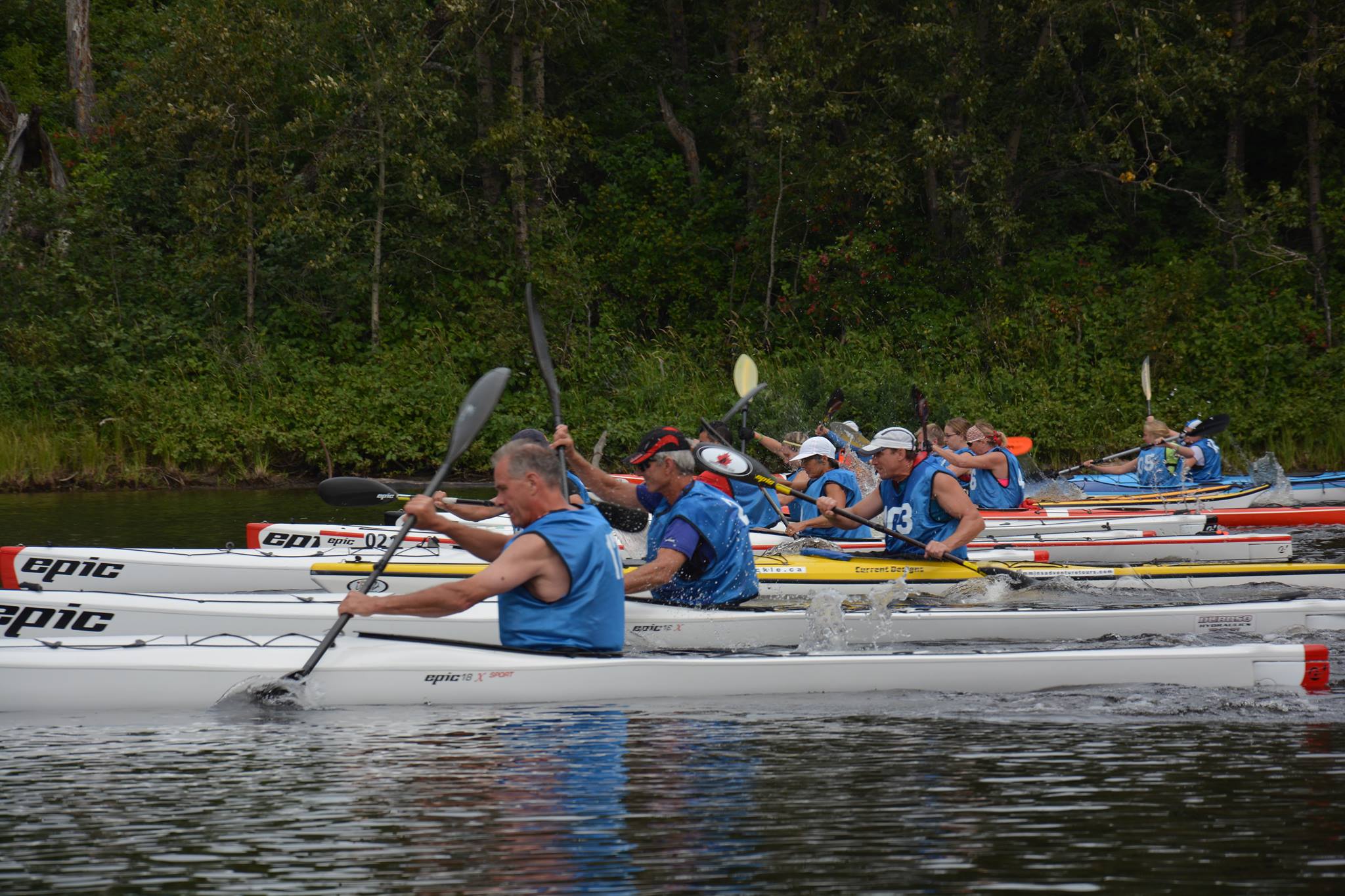 Rowers in their boats